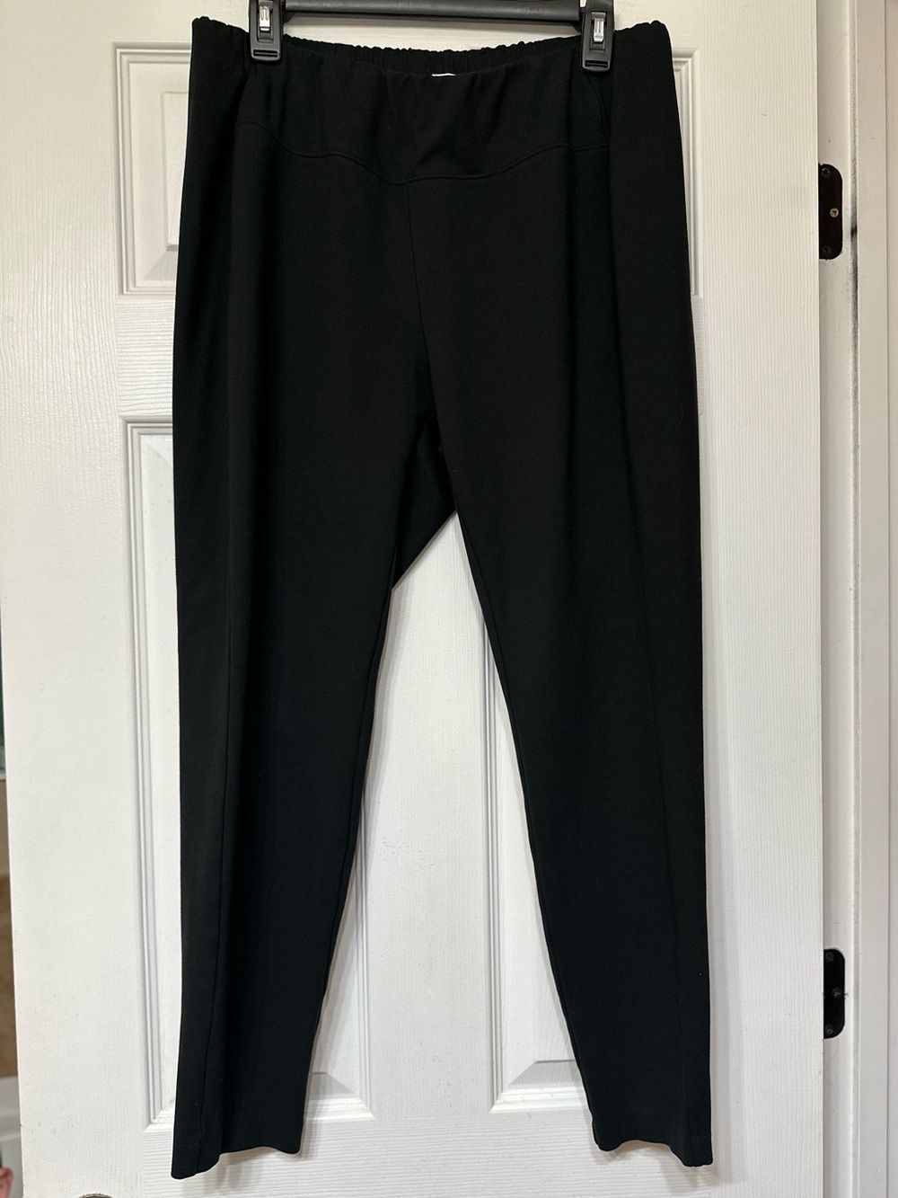 J. Jill Black Slim Pull-On Ponte leggings Size XL